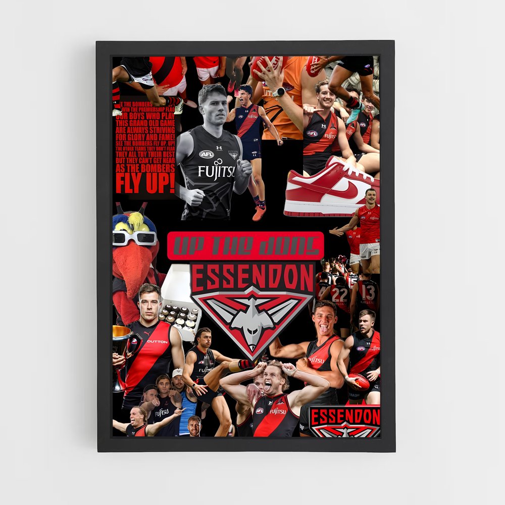 Poster Essendon bombers – affiche Football australien (vue 2)